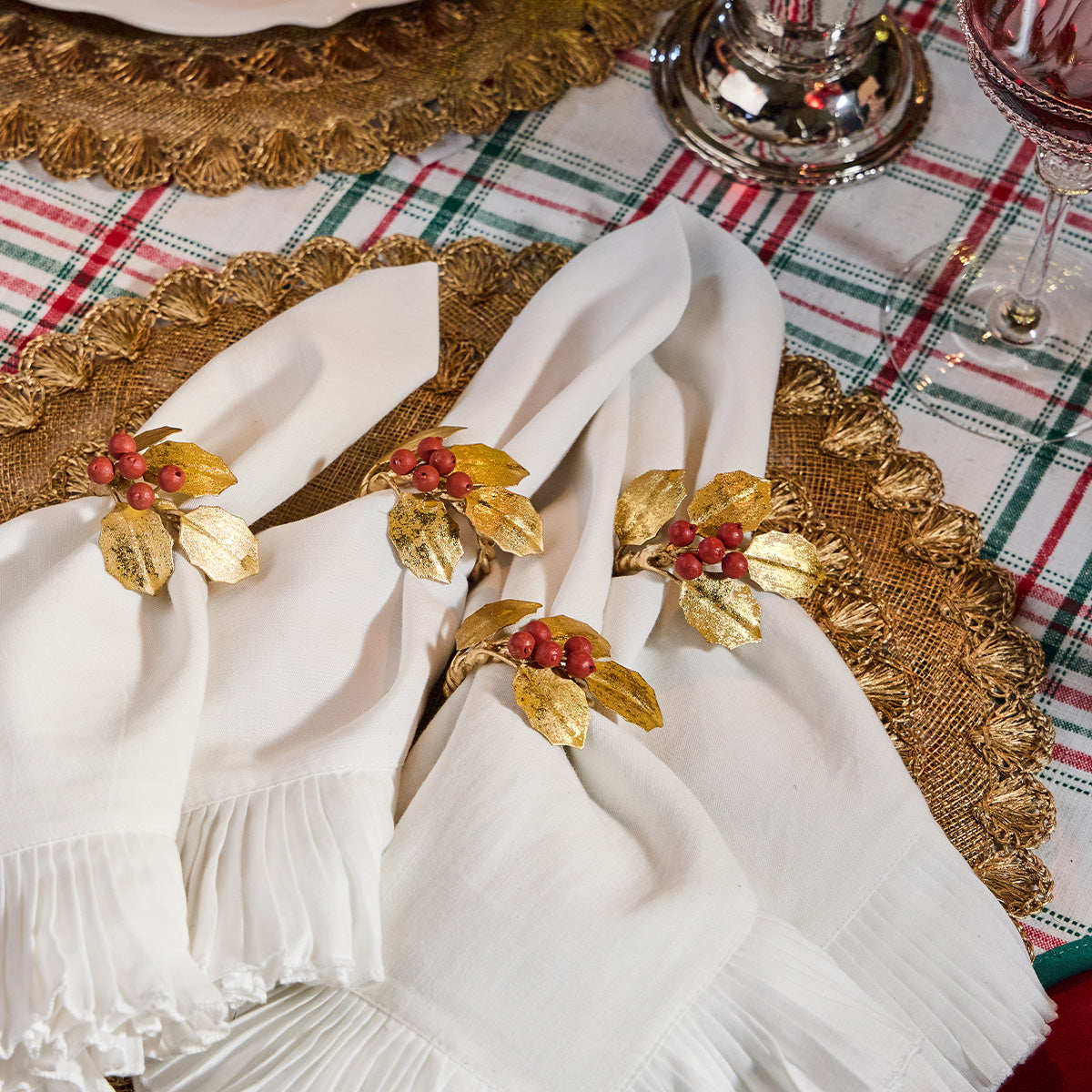 Mademoiselle Napkin in White, Set of 4