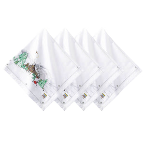 Berry & Thread North Pole Napkin in Multi, Set of 4