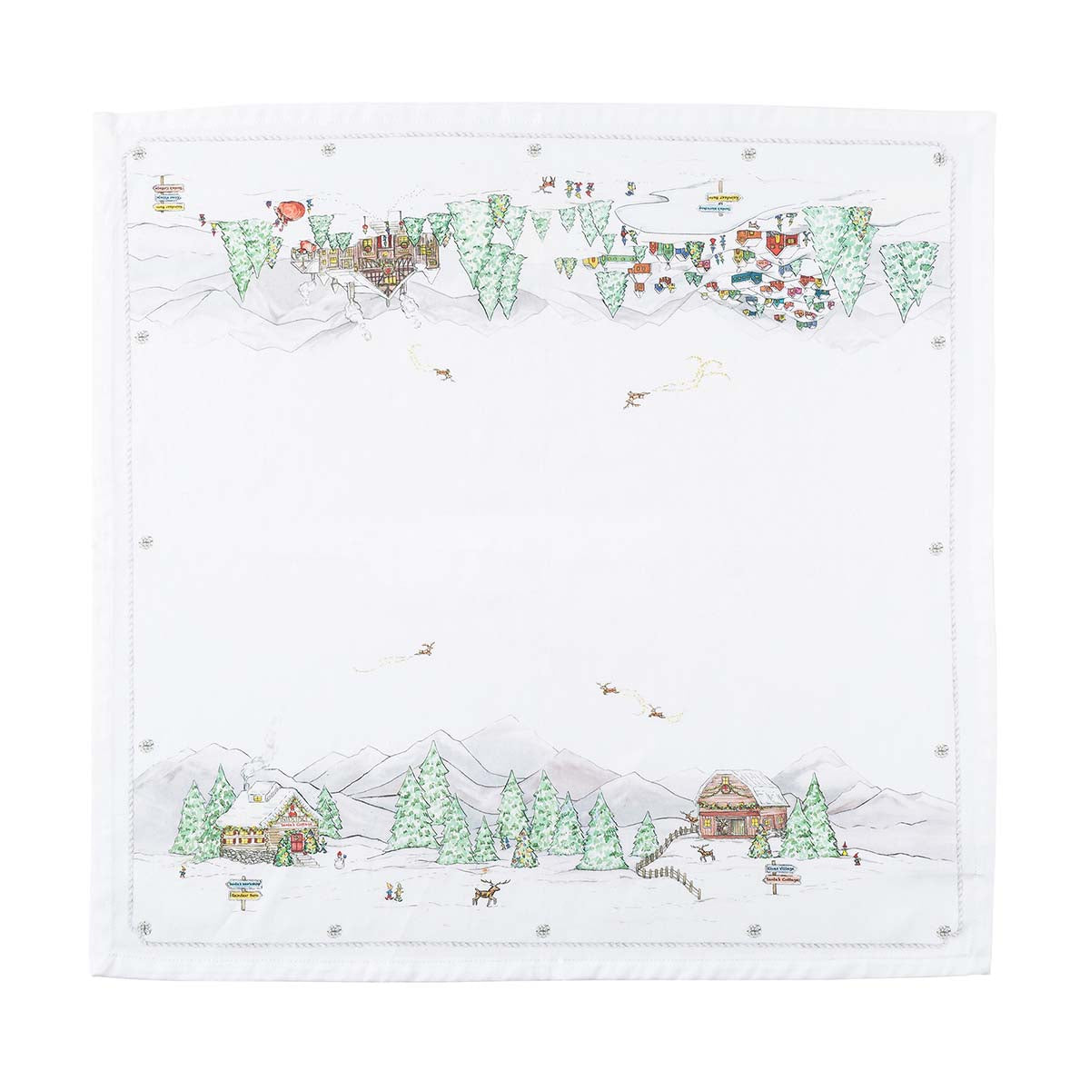 Berry & Thread North Pole Napkin in Multi, Set of 4