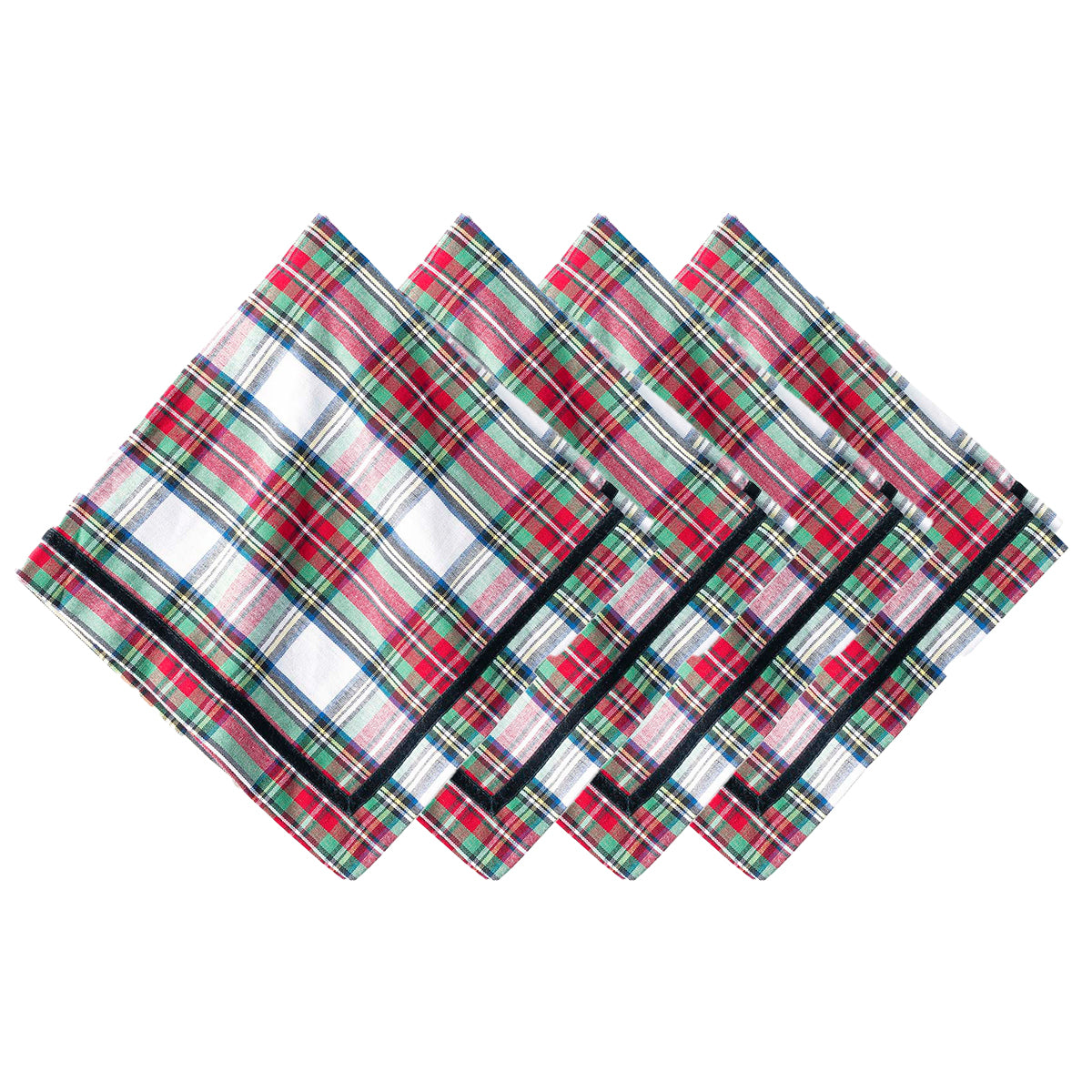 Stewart Tartan Napkin in Multi, Set of 4