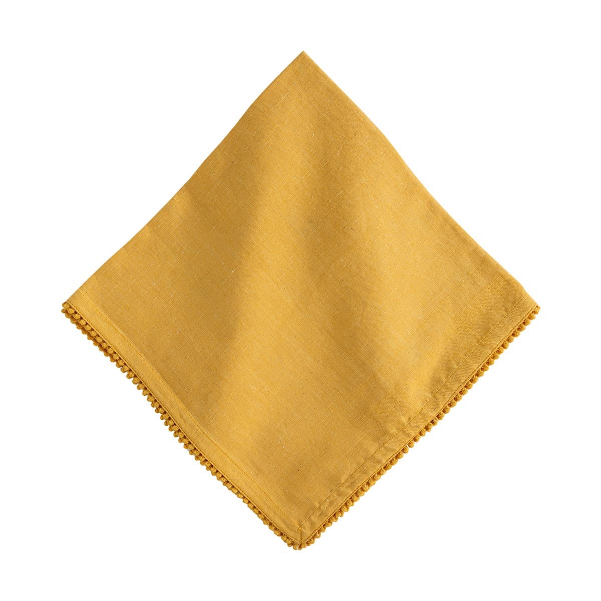 Berry Trim Napkin in Saffron