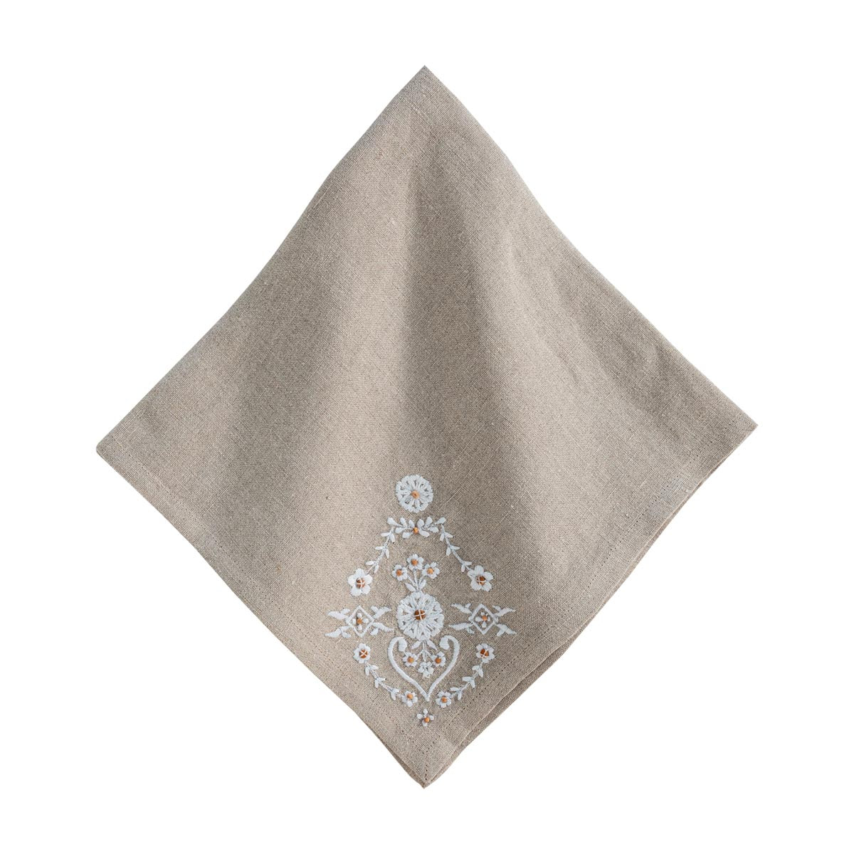 Heidi Emroidered Napkin in Natural