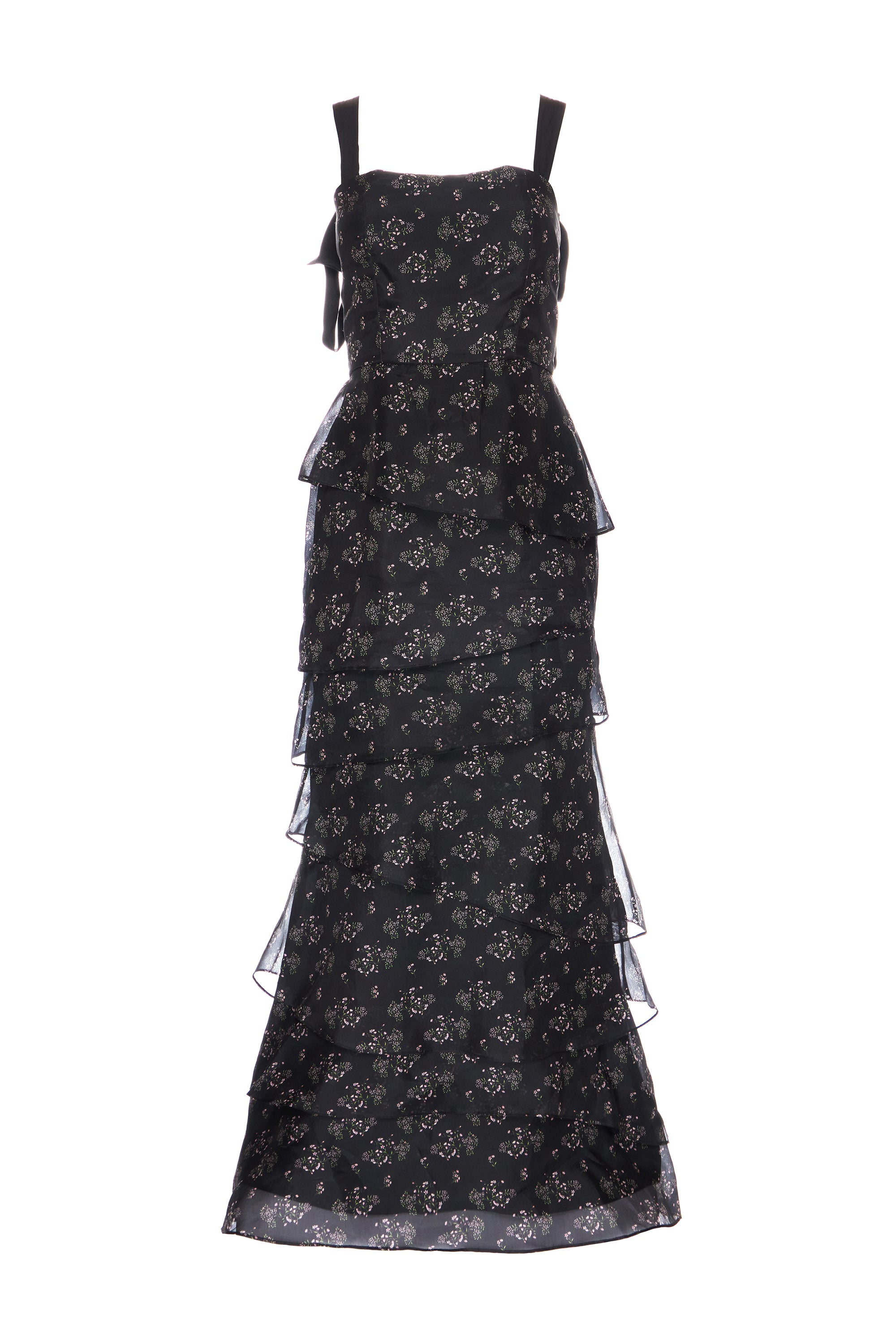 Olivia Dress in Black Flora