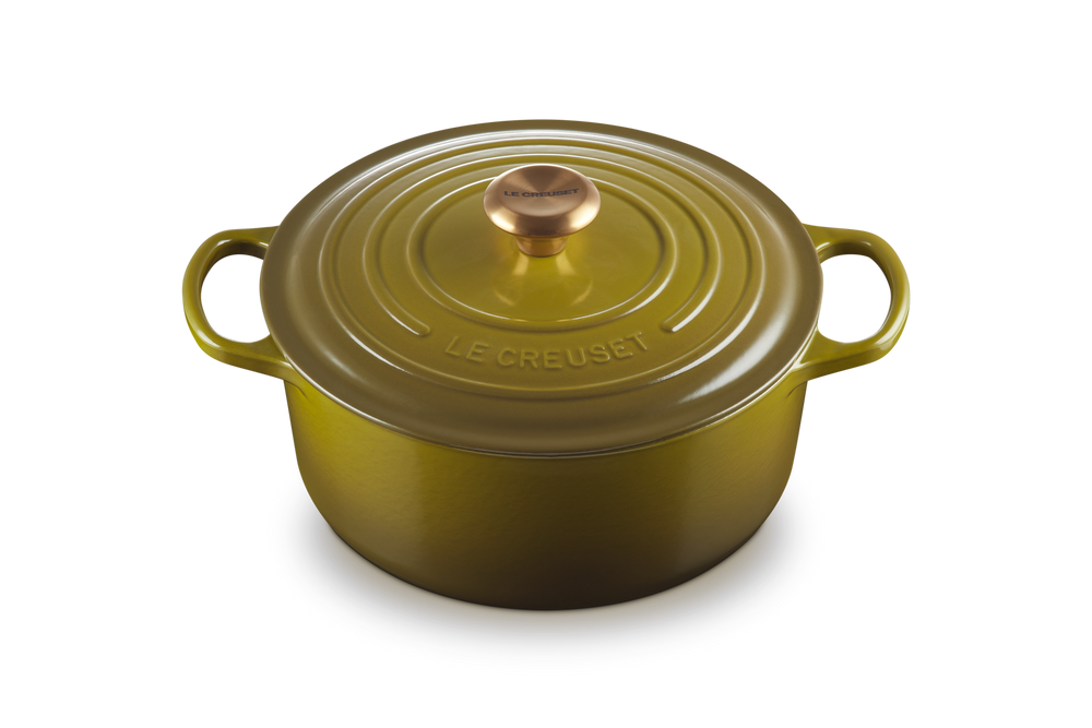 Signature Round Dutch Oven in Olive 5.5 qt.