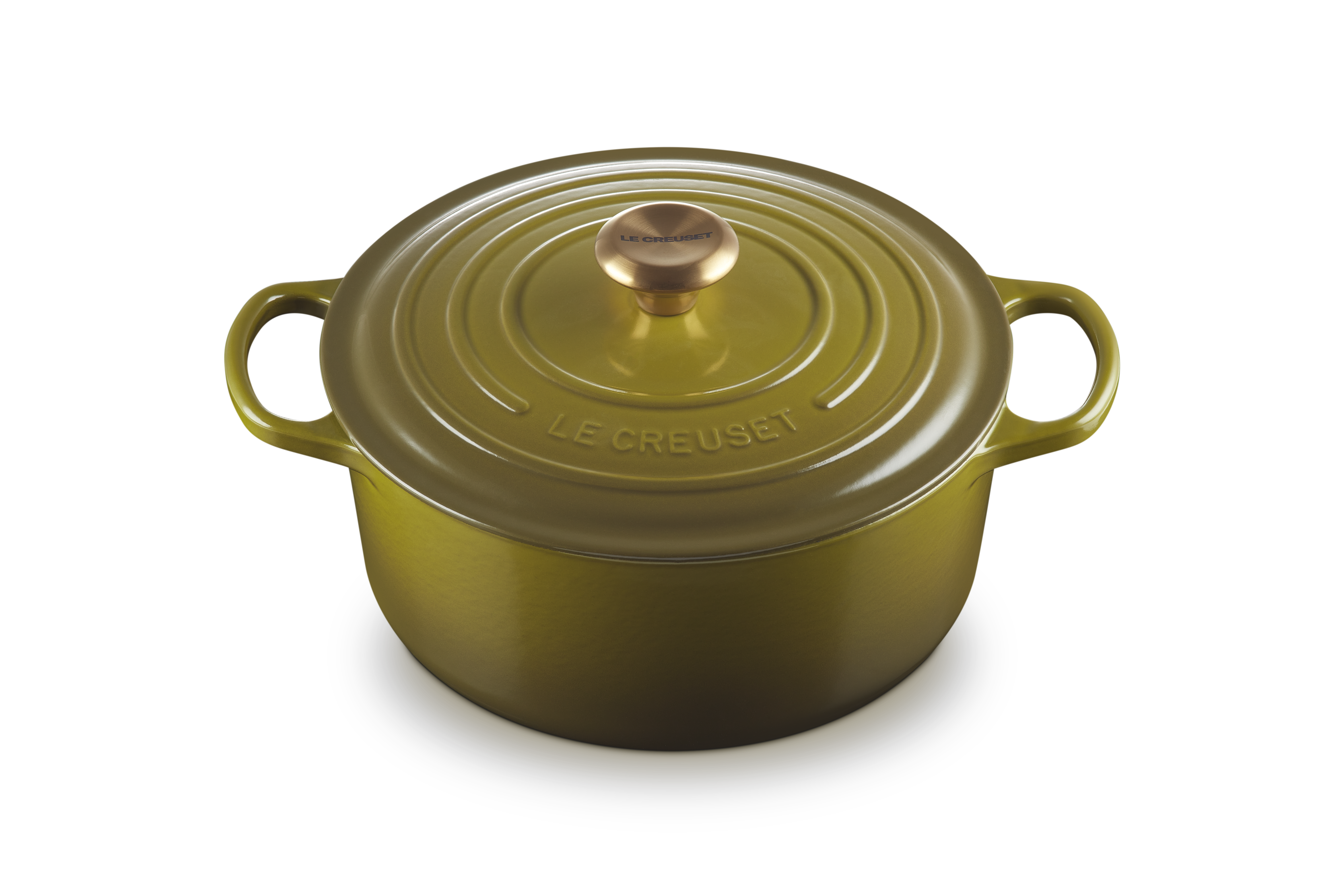 Signature Round Dutch Oven in Olive 5.5 qt.