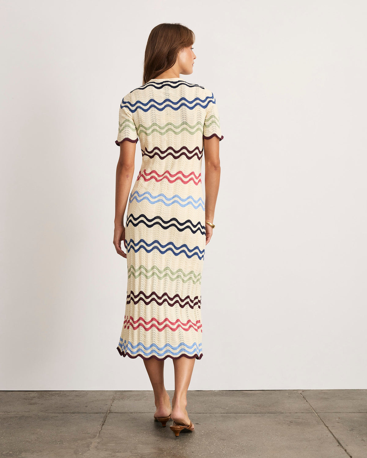Leighton Dress in Cream Multi