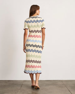 Leighton Dress in Cream Multi