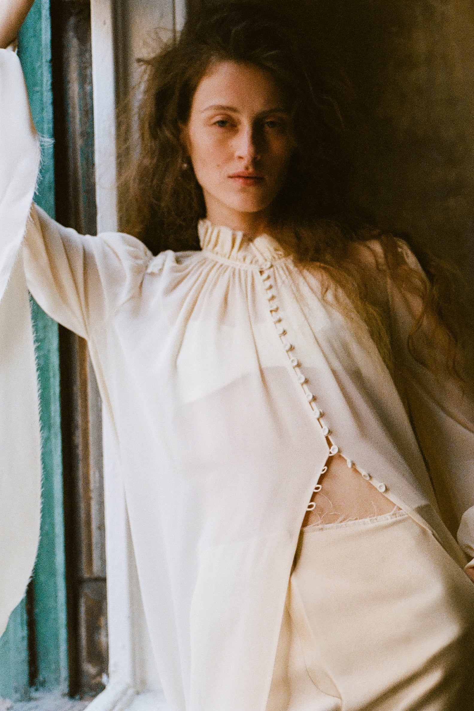 Delaney Blouse in Washed Chiffon