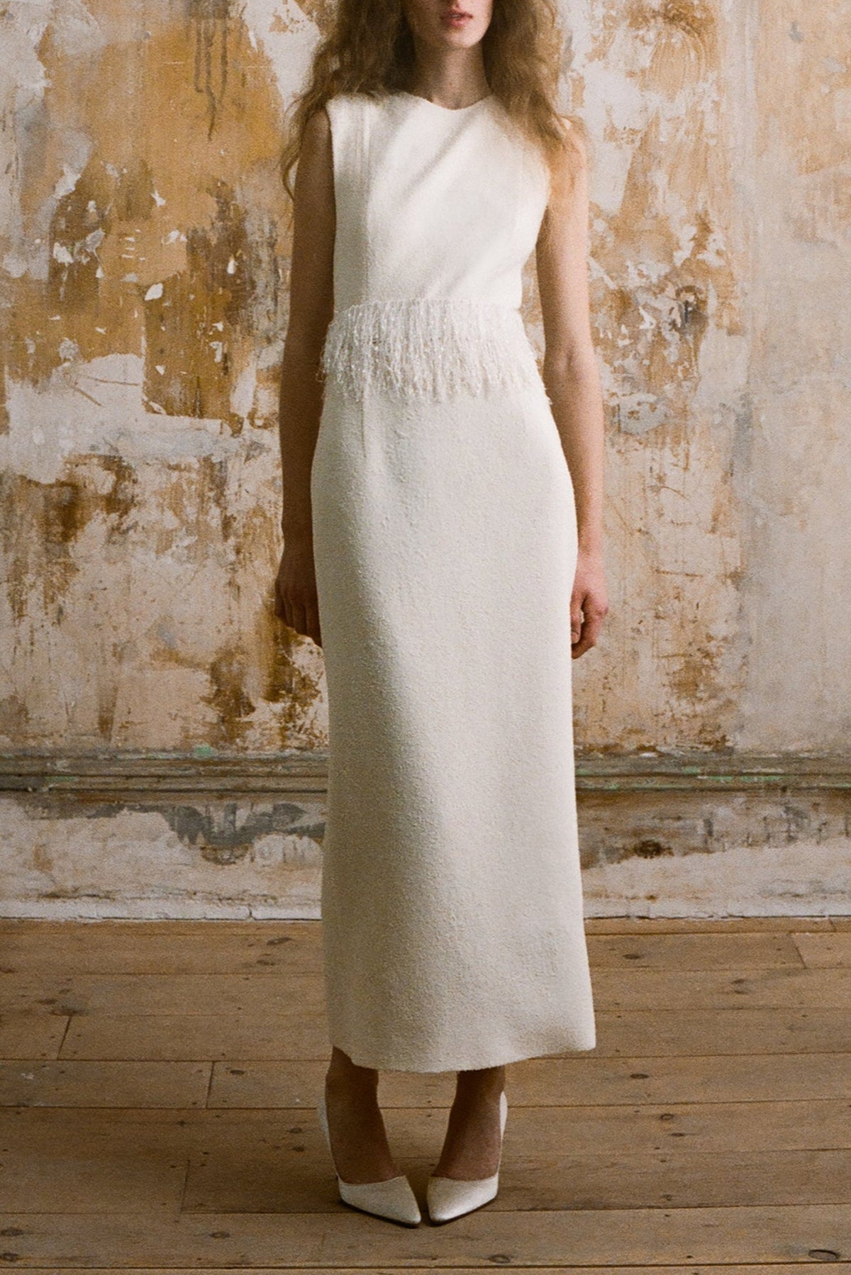 Dolores Midi Dress in Bouclé
