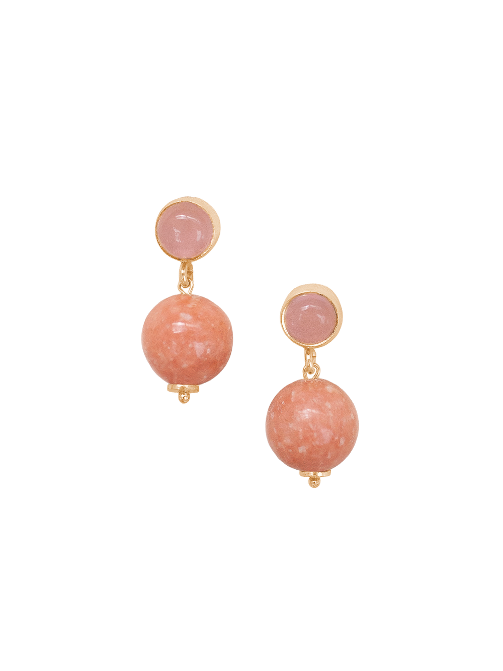 Lena Earrings in Peach