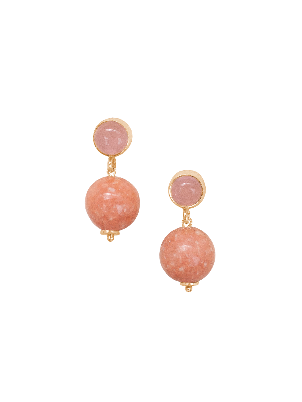 Lena Earrings in Peach