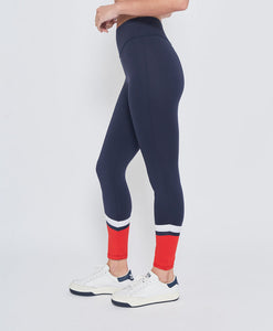 L'Etoile Sport Performance Legging in Navy & Red