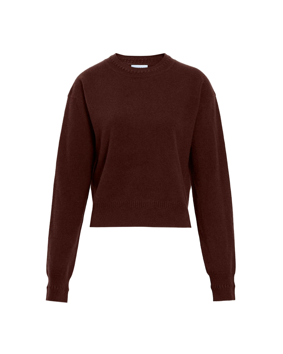 Lexia Cashmere Sweater in Deep Redwood