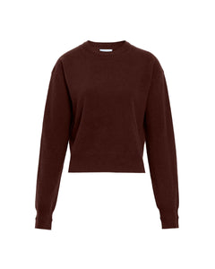 Lexia Cashmere Sweater in Deep Redwood