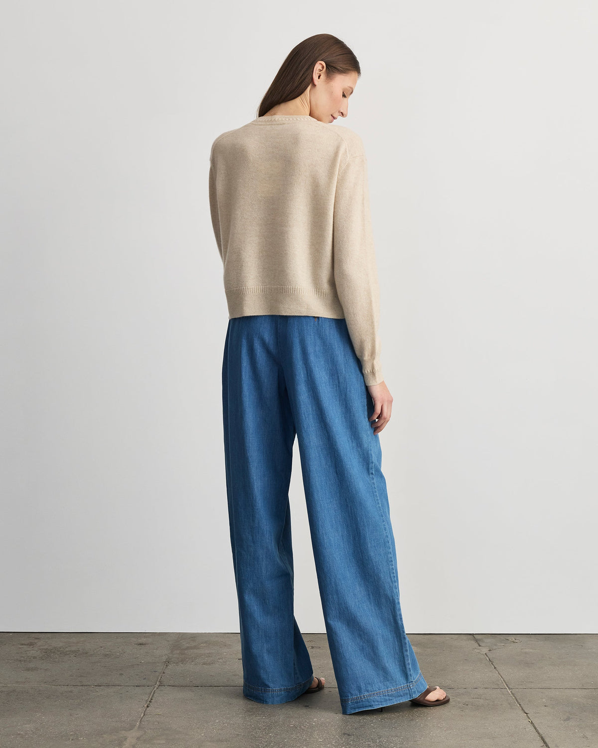 Lexia Cashmere Sweater in Oat