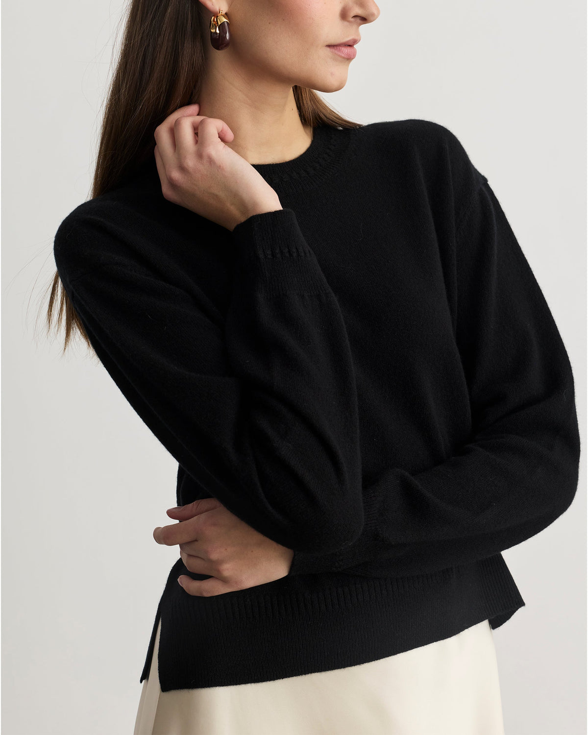Lexia Cashmere Sweater in Black