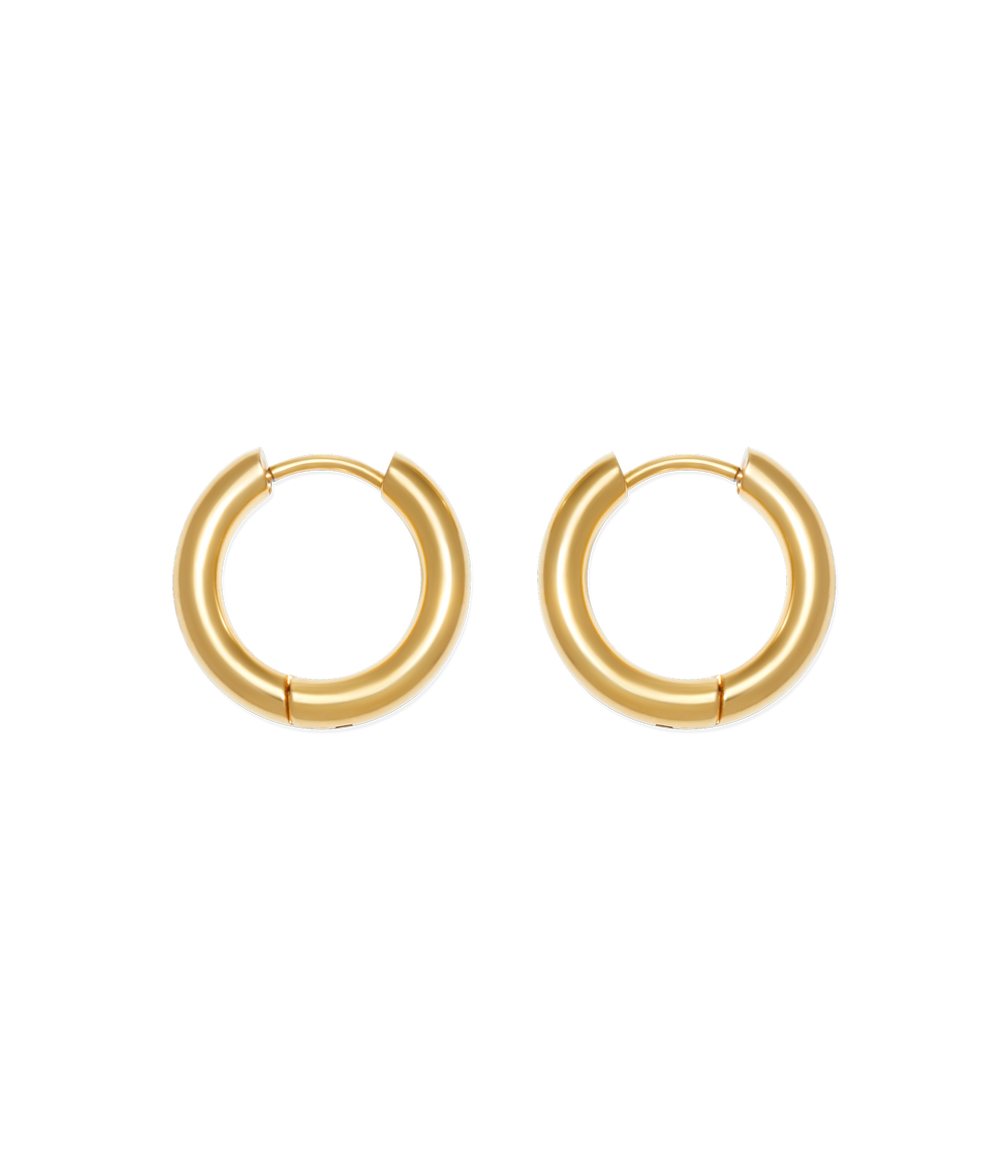 Huggie Hoops in Gold