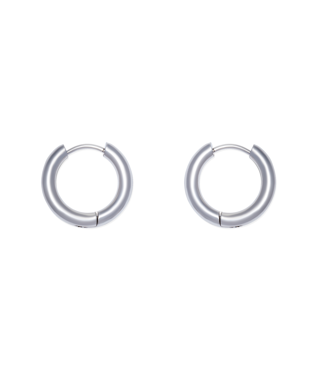 Huggie Hoops in Silver
