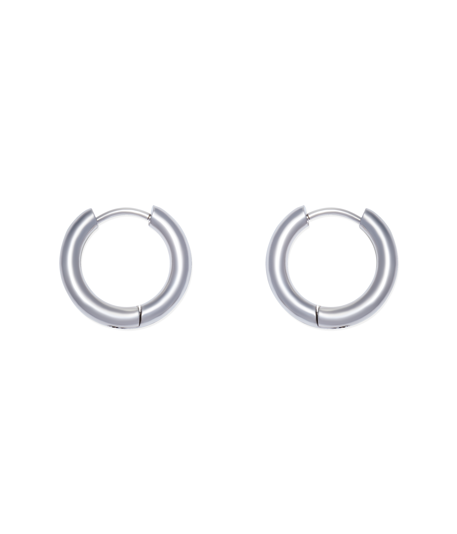 Huggie Hoops in Silver