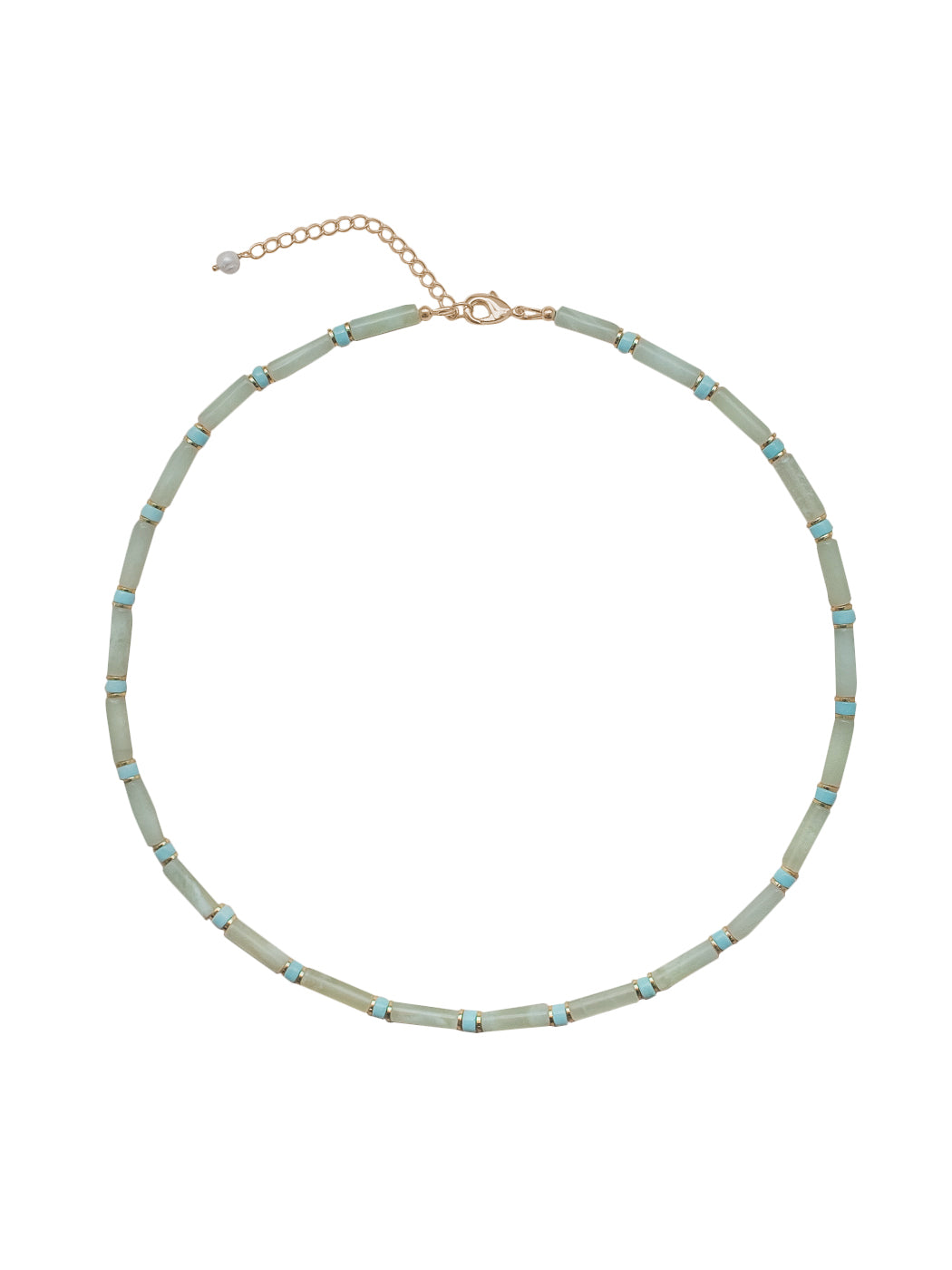 Libby Necklace in Light-Green