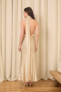 Lila Midi Dress in Lurex