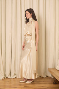 Lila Midi Dress in Lurex