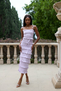 The Lily Dress in Lavender Fog