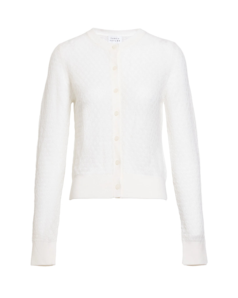 Lisa Knit Cardigan in Ivory
