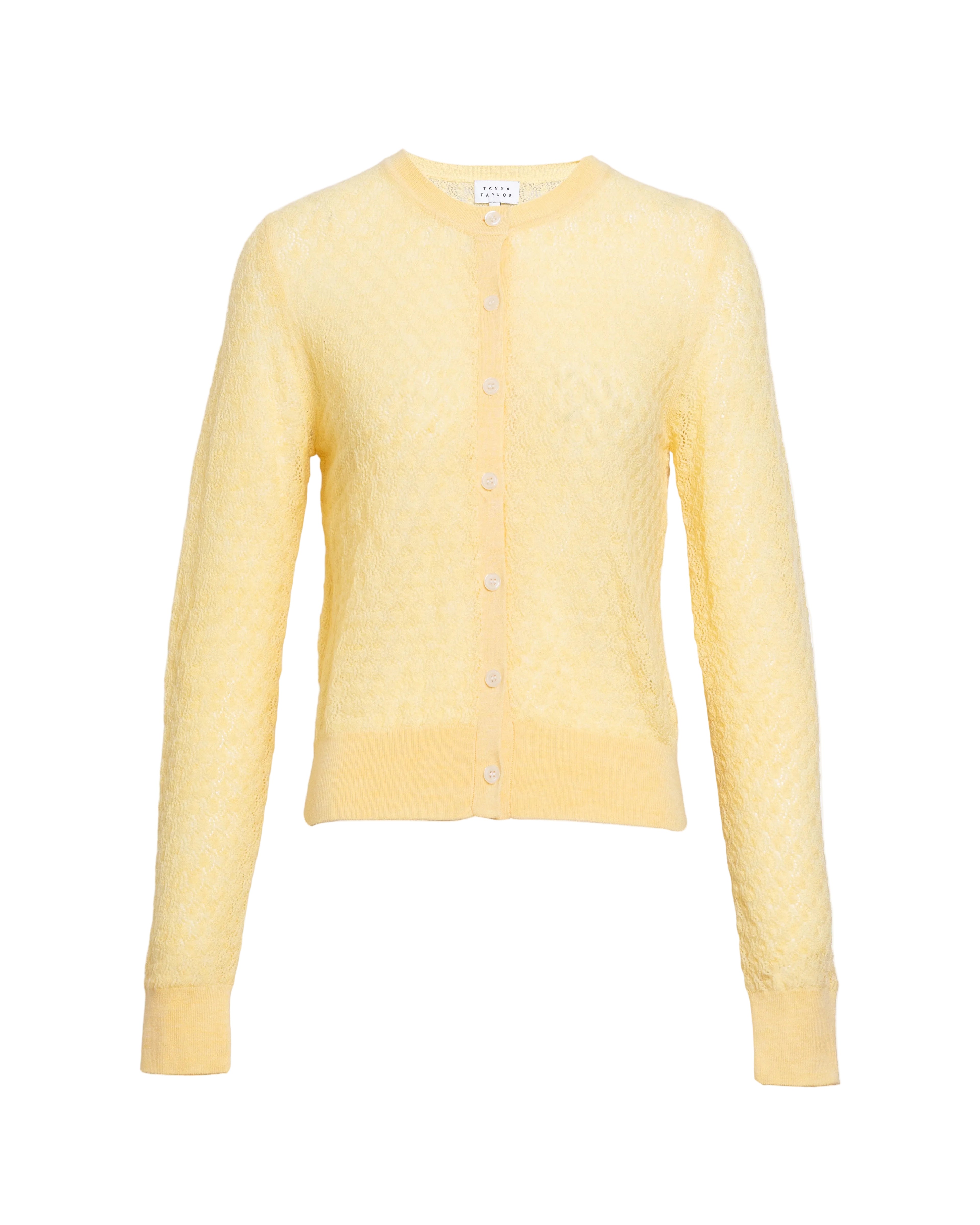 Lisa Knit Cardigan in Lemon Meringue