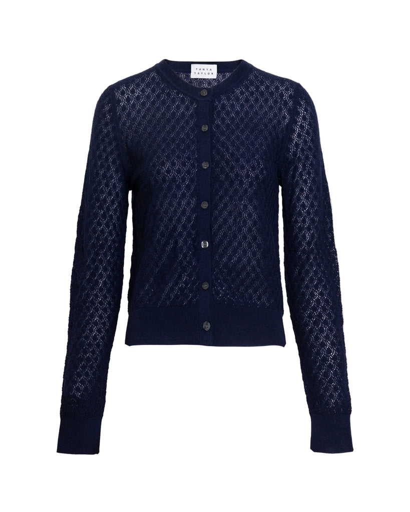 Lisa Knit Cardigan in Martime Blue