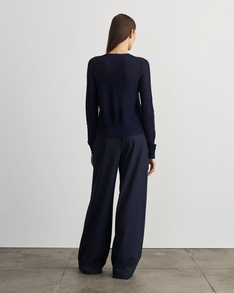 Lisa Knit Cardigan in Martime Blue