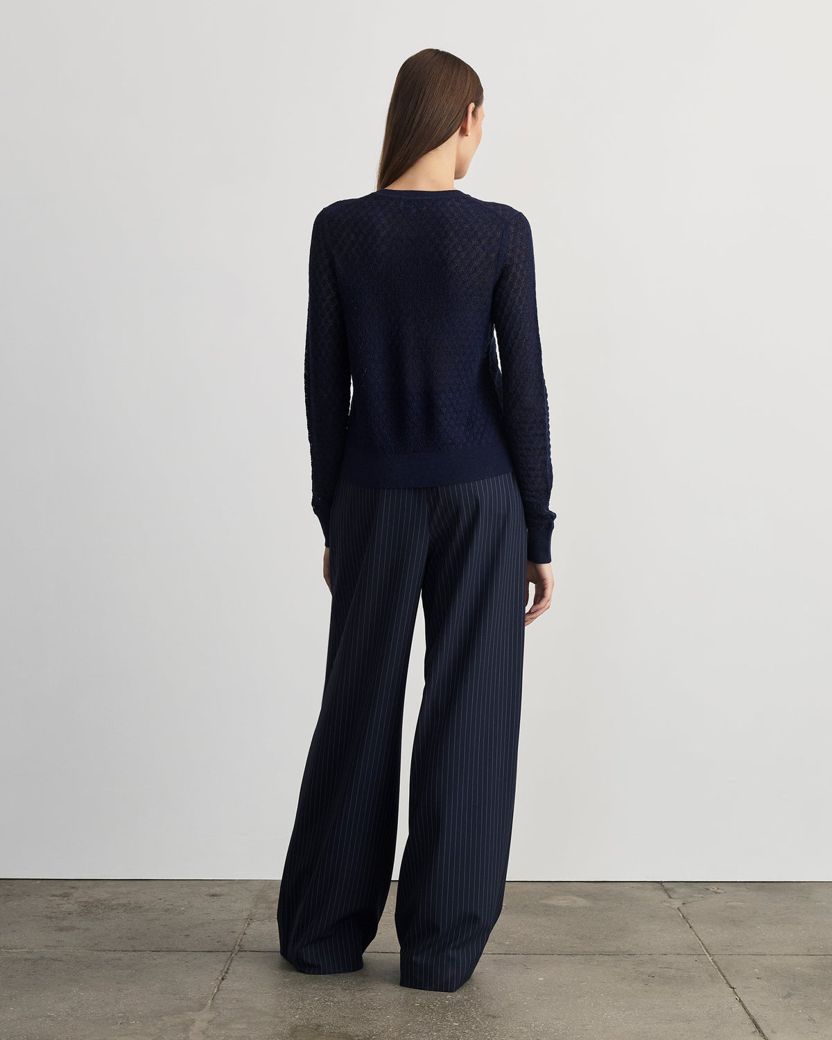 Lisa Knit Cardigan in Martime Blue