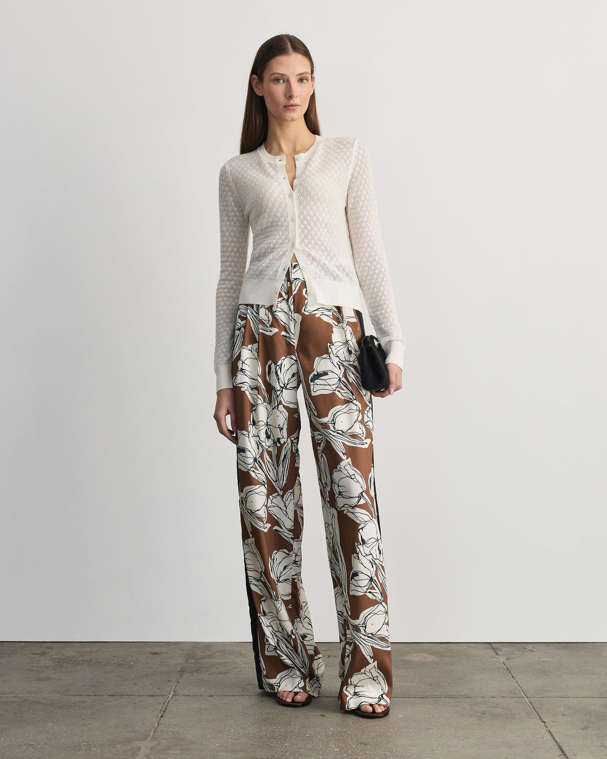 Lisa Knit Cardigan in Ivory