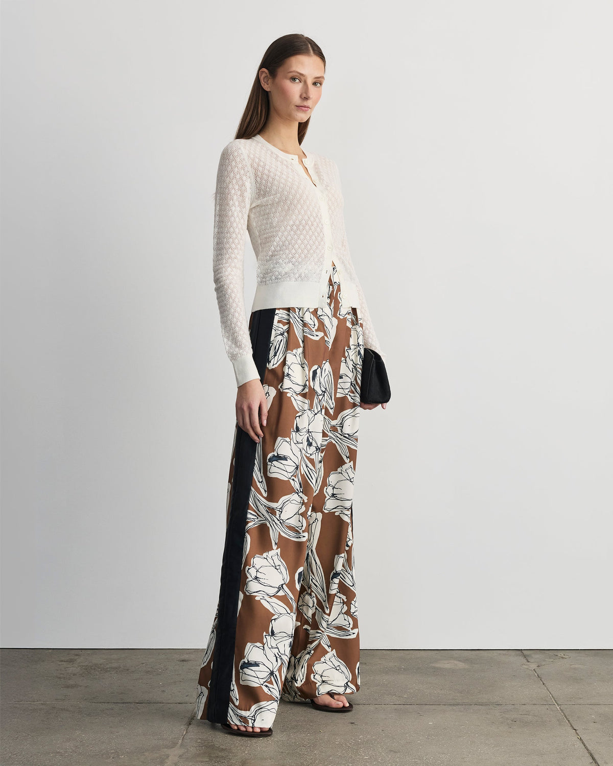 Lisa Knit Cardigan in Ivory