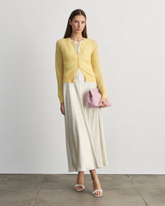 Lisa Knit Cardigan in Lemon Meringue