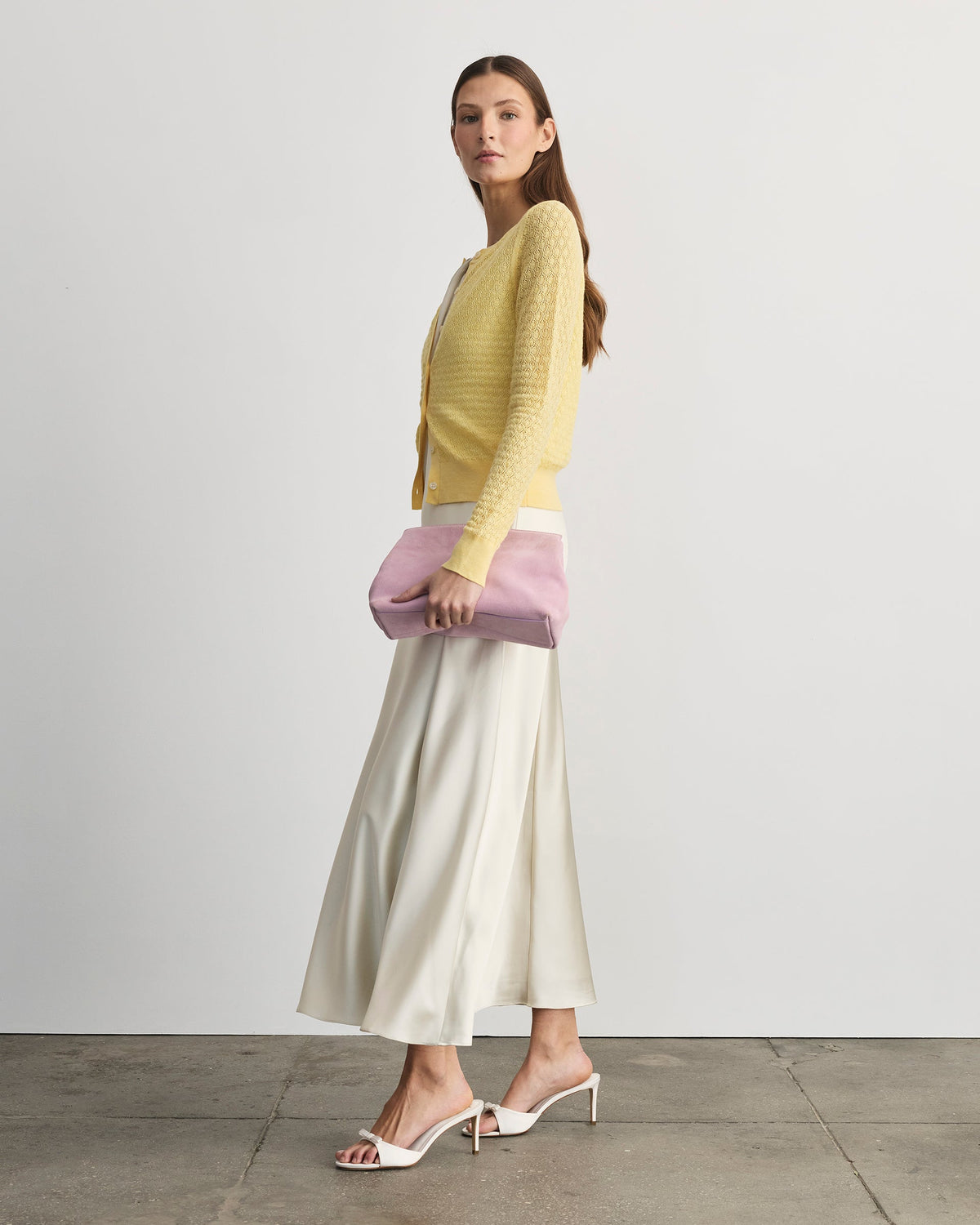 Lisa Knit Cardigan in Lemon Meringue