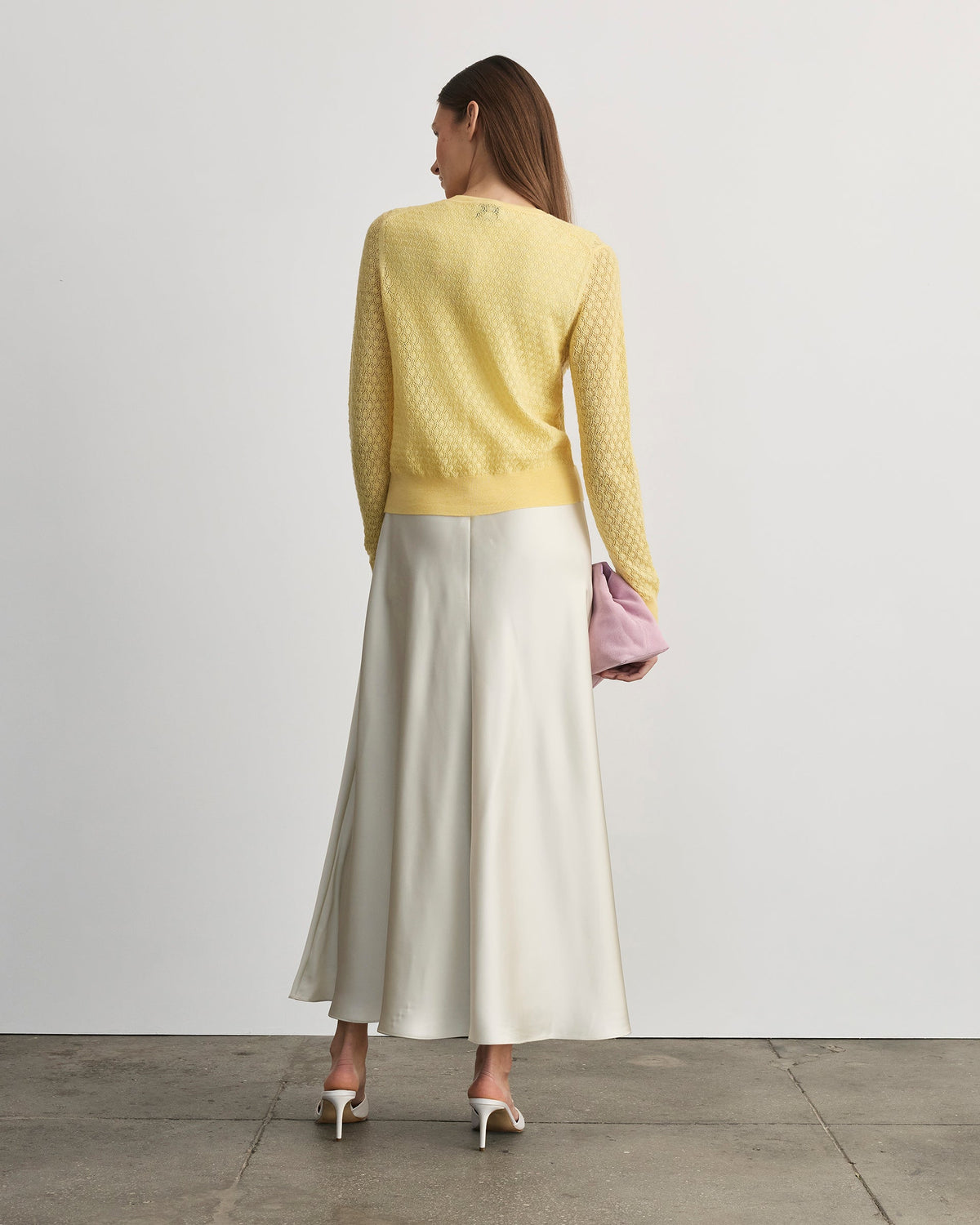 Lisa Knit Cardigan in Lemon Meringue