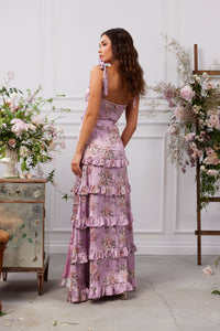 The Lisianthus Dress in Lilac Tapestry Rose