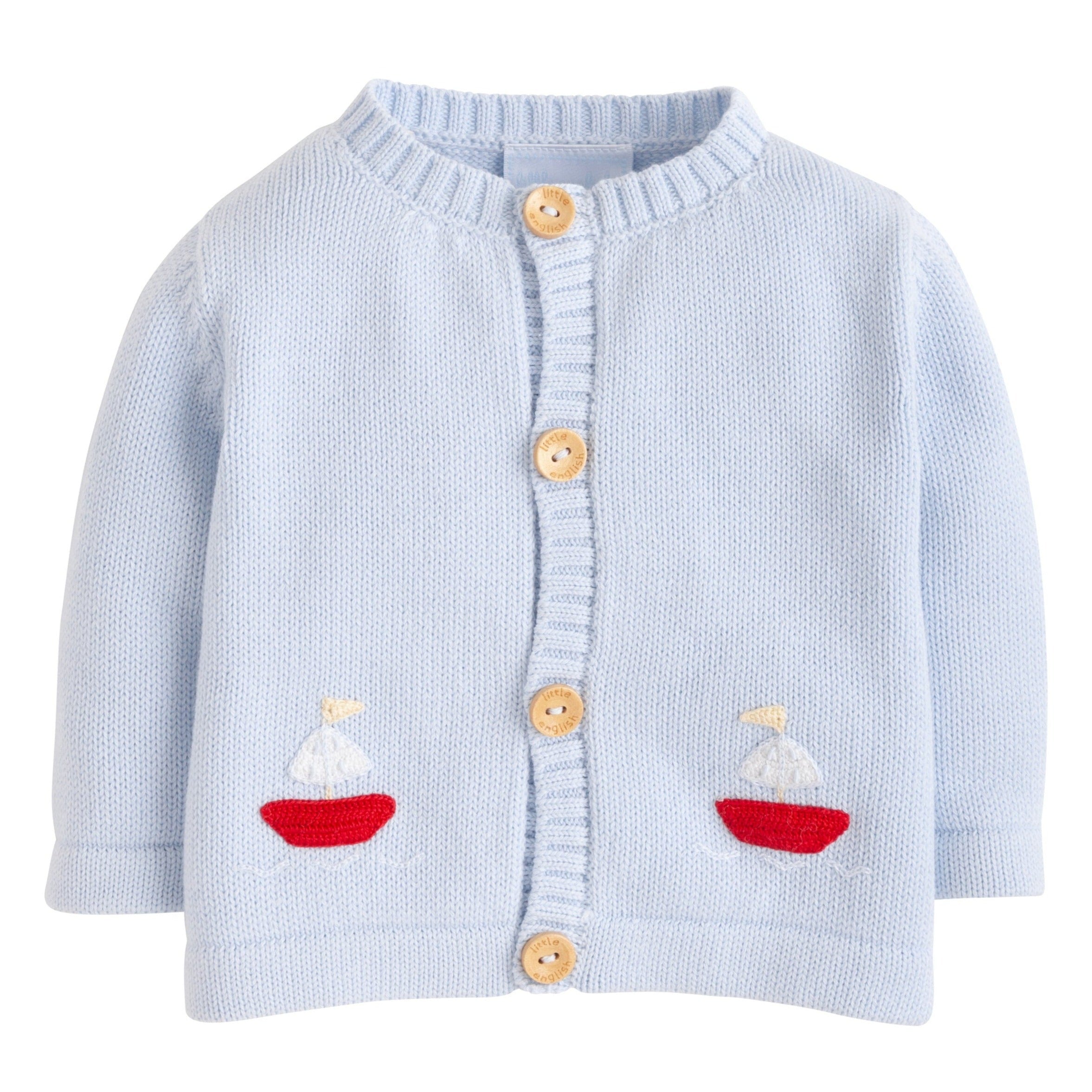 Crochet Cardigan - Sailboat (9-12M)