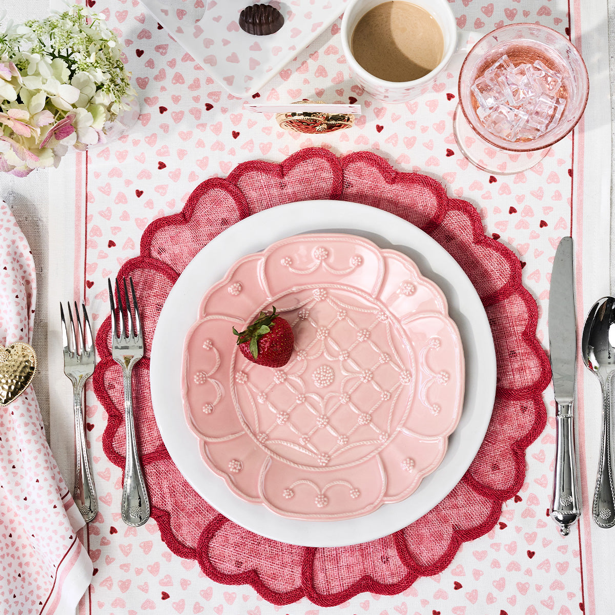 Heart Placemat in Pink