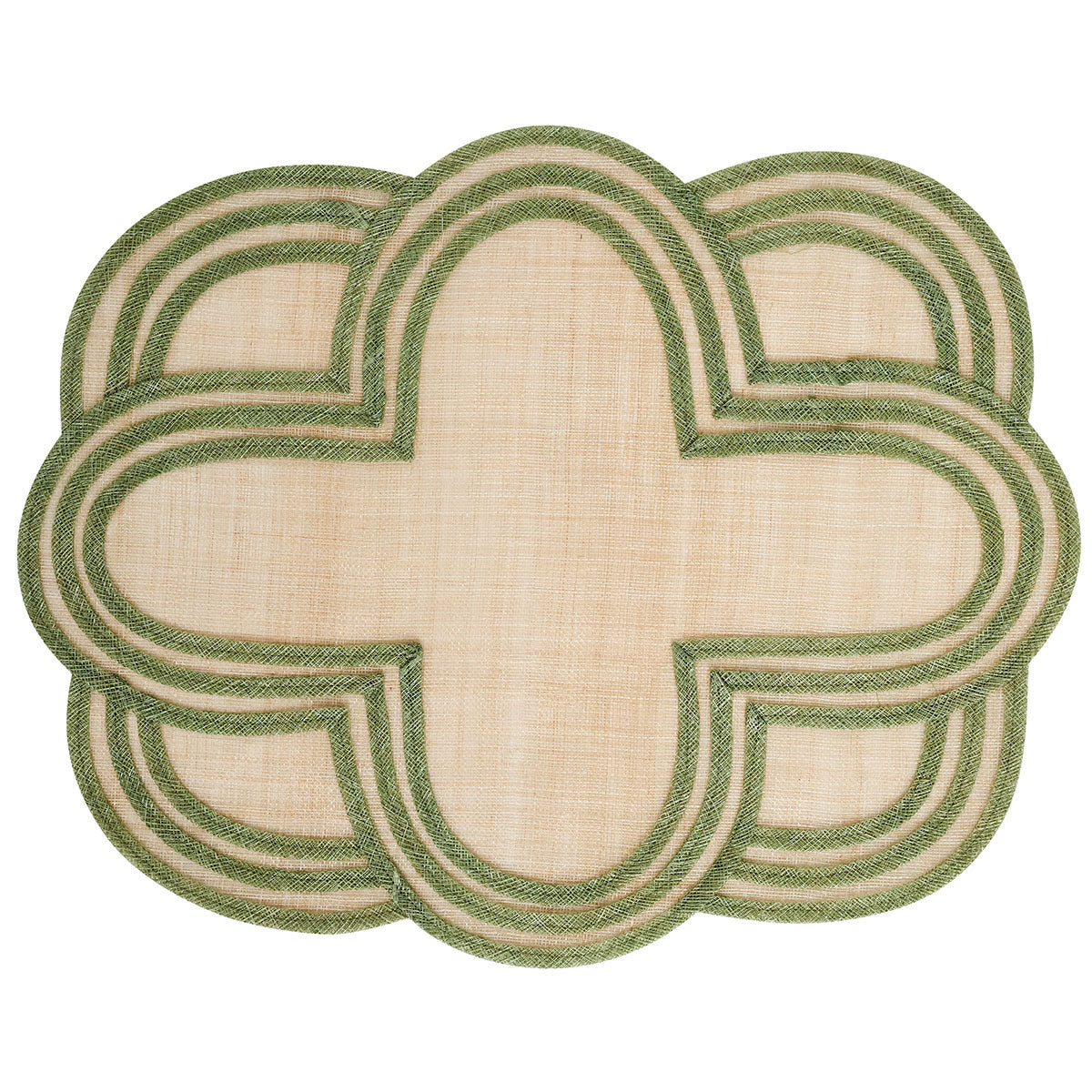 Scallop Stripe Placemat in Seagrass