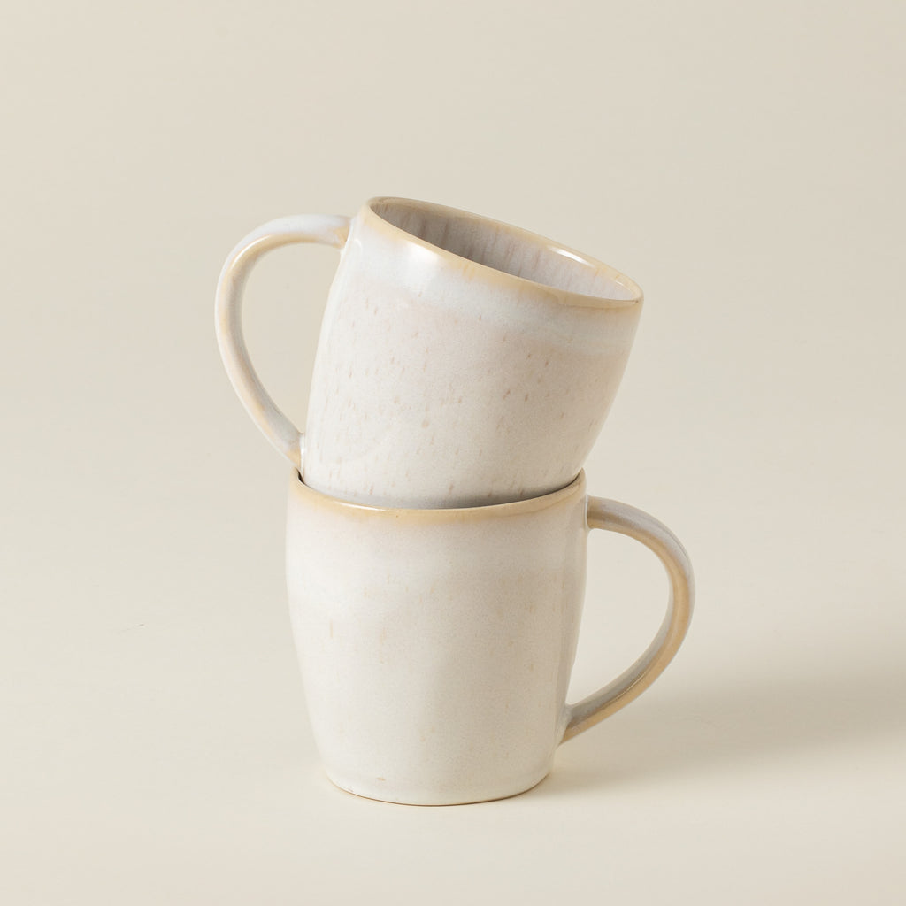 Eivissa Collection Mugs in Sand Beige, Set of 6
