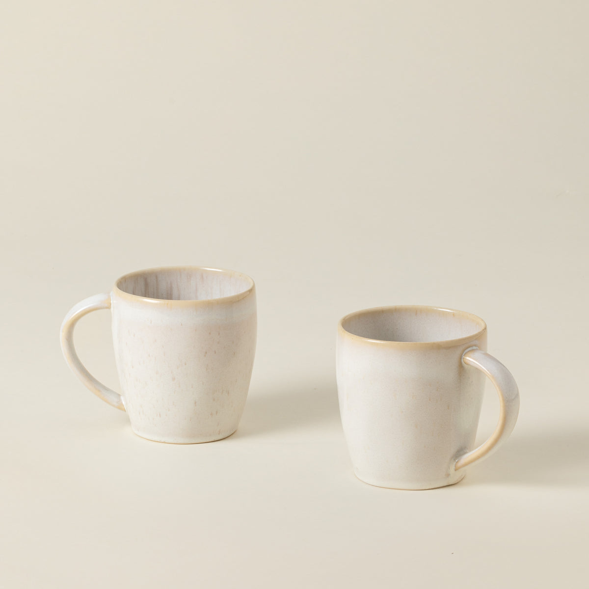 Eivissa Collection Mugs in Sand Beige, Set of 6