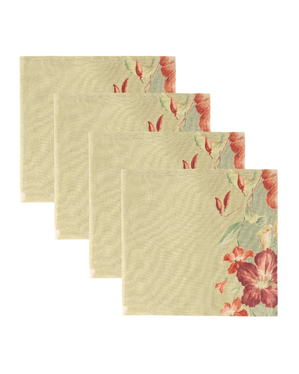 Hibiscus Sage Napkins, Set of 4