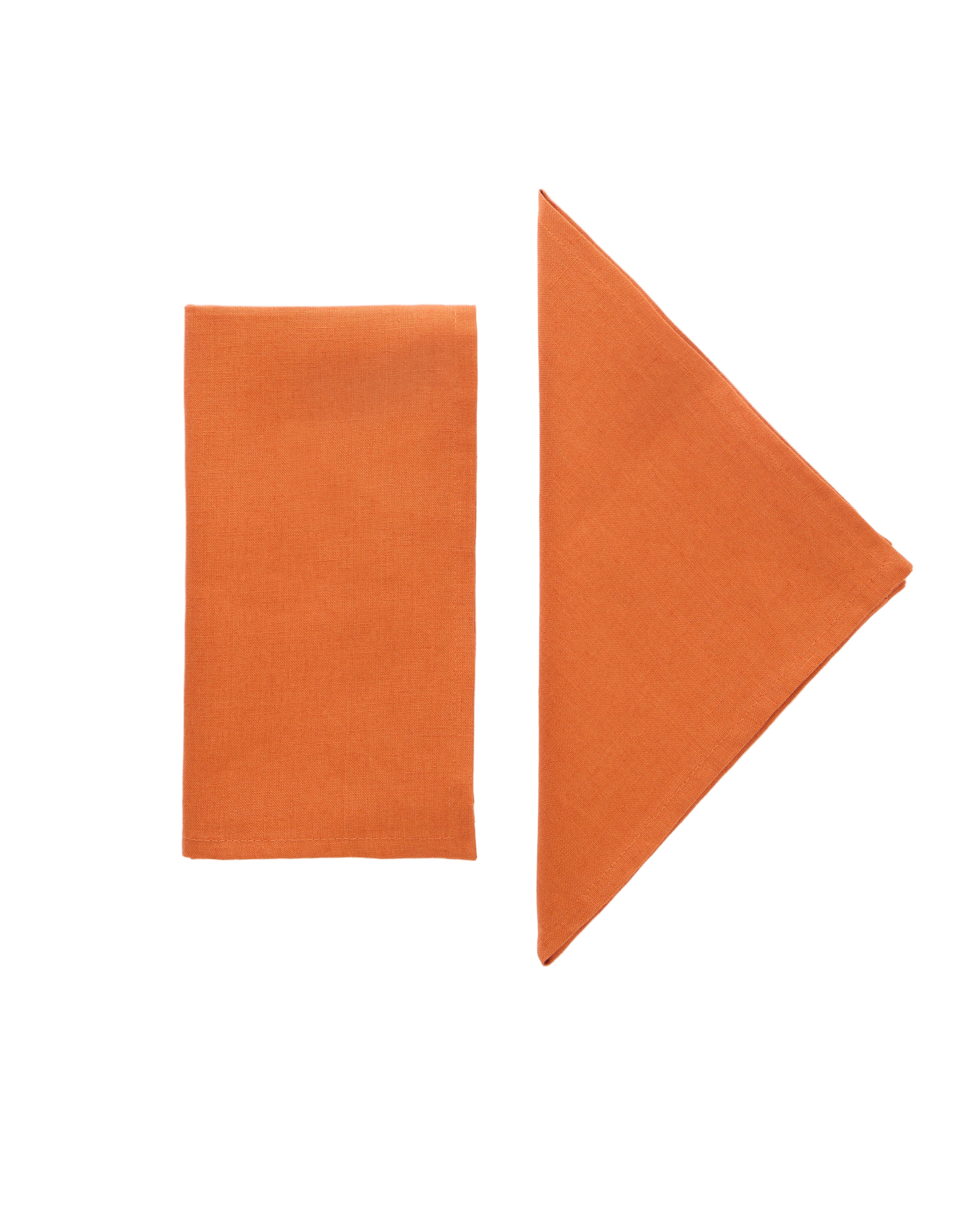 Terracotta Linen Napkins, Set of 4