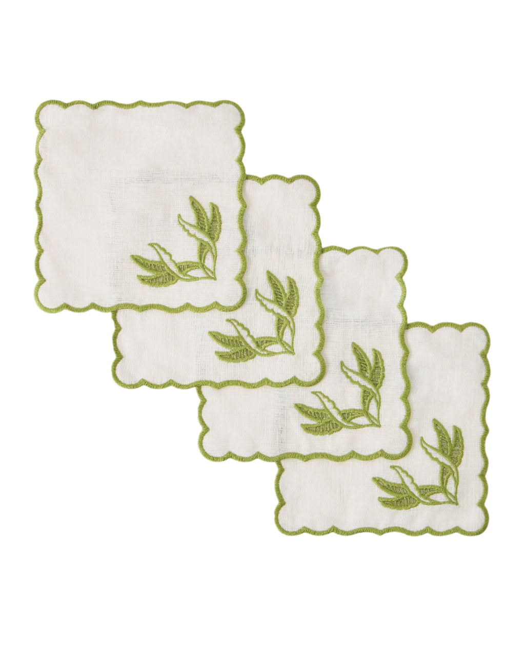 DESTREE x Cabana Embroidered Cocktail Napkins, Set of 4