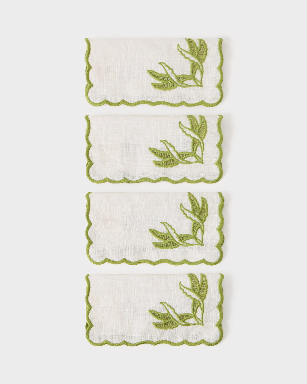 DESTREE x Cabana Embroidered Cocktail Napkins, Set of 4