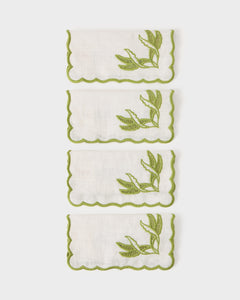 DESTREE x Cabana Embroidered Cocktail Napkins, Set of 4