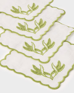 DESTREE x Cabana Embroidered Cocktail Napkins, Set of 4