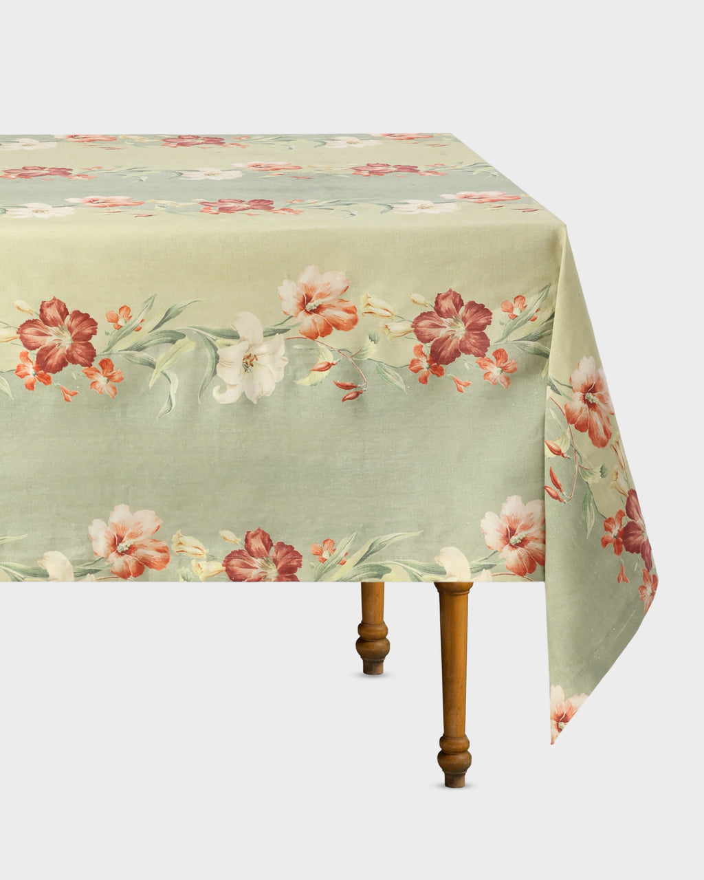 Hibiscus Sage Tablecloth